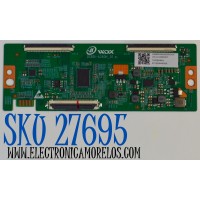 T-CON ORIGINAL PARA TV ONN / NUMERO DE PARTE 8T03D34440AUX / DCBDI-A260H_01 / T500QVN04.1 / 24111100802037 / 206B50000430000WDX / PANEL TPT500WR-QVN04.U / DISPLAY T500QVN04.1 / MODELO 100012585 50"