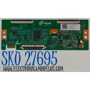 T-CON ORIGINAL PARA TV ONN / NUMERO DE PARTE 8T03D34440AUX / DCBDI-A260H_01 / T500QVN04.1 / 24111100802037 / 206B50000430000WDX / PANEL TPT500WR-QVN04.U / DISPLAY T500QVN04.1 / MODELO 100012585 50"