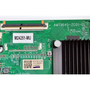 MAIN ORIGINAL PARA TV ONN ROKU 4K UHD HDR / NUMERO DE PARTE 515CT9640M10 / AMT9640-ZC01-01 / M10/5343-01208 / M24251-MU / 2130006802 / PANEL JR745R3HC5K / DISPLAY JR745R3HC5K / BN96-58357A  / MODELO 100044717 75"