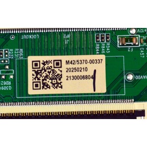 T-CON ORIGINAL PARA TV ONN / NUMERO DE PARTE 513C75A0M42 / TV75A0-ZC26-01 (C) / 303C75A0233 / M42/5370-00337 / 2130006804 / PANEL JR745R3HC5K / JR745R3HC5K / BN96-58357A  / MODELO 100044717 75"