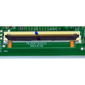 T-CON ORIGINAL PARA TV ONN / NUMERO DE PARTE 513C75A0M42 / TV75A0-ZC26-01 (C) / 303C75A0233 / M42/5370-00337 / 2130006804 / PANEL JR745R3HC5K / JR745R3HC5K / BN96-58357A  / MODELO 100044717 75"
