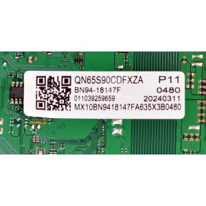 MAIN ORIGINAL PARA TV SAMSUNG 4K UHD HDR / NUMERO DE PARTE BN94-18147F / BN41-03144A / BN41-03144 / BN9418147F / BN97-20649L / MODELO QN65S90CDFXZA