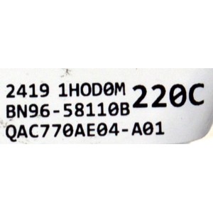 MAIN ORIGINAL PARA TV SAMSUNG 4K UHD HDR SMART TV / NUMERO DE PARTE BN94-18376E / BN41-03223A / BN41-03223 / BN9418376E / BN97-21226Q / BN96-56777F / BN96-000000 / PANEL CY-AD077FLLV2H / DISPLAY BN96-58110B / MODELO QN77S95DDFXZA FD01 / QN77S95DAFXZA