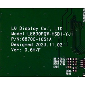 T-CON ORIGINAL PARA TV SAMSUNG / NUMERO DE PARTE 6871L-7727A / 6870C-1051A / LE830PQW-HSB1-YJ1 / LE830PQW (HS)(B3) / 7727A / MODELO QN83S90DDE