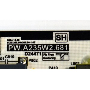 FUENTE DE PODER ORIGINAL PARA TV LG / NUMERO DE PARTE 60101-05751 / PW.A235W2.681 / 430033399 / M25010013 / PANEL BOEB860WQ1TF2E / DISPLAY HF860QUB-F2E / MODELO 86UA7500ZUA / 86UA7500ZUA.CUSFBH