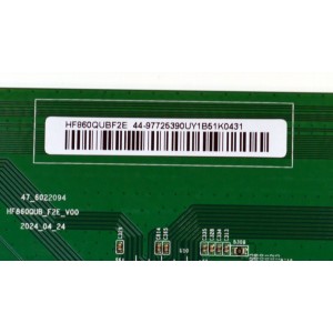 T-CON ORIGINAL PARA TV LG / NUMERO DE PARTE 44-97725390 / 47_6022094 / HF860QUB_F2E_V00 / HF860QUBF2E / PANEL BOEB860WQ1TF2E / DISPLAY HF860QUB-F2E / MODELO 86UA7500ZUA / 86UA7500ZUA.CUSFBH