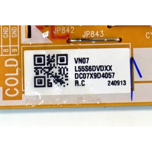 FUENTE DE PODER ORIGINAL PARA TV SAMSUNG / NUMERO DE PARTE L55S6DVDXX / L55S6_DVD /  PANEL CY-BD055HGCV2H / DISPLAY PT550GT04-1 VER.1.0 / MODELO UN55DU7200BXZA / UN55DU7200BXZA XC05