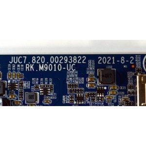 MAIN ORIGINAL PARA TV ONN ROKU 4K UHD HDR / NUMERO DE PARTE JUC7.820.00293822 / RK.M9010-UC / 18134210034 / 2E08922A0 / PANEL C500Y19-5C / DISPLAY CC500PV5D VER.17 / MODELO 100012585 50"