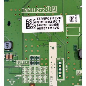 MAIN ORIGINAL PARA TV PANASONIC 4K UHD HDR FIRE TV / NUMERO DE PARTE TNPH1272 / TNPH12721A / 1272DB / TZRNP01MEVX / 021MT025C65P01T / A05D71MEVX / PANEL LVU650CSDX E1016 / DISPLAY ST6451D08-5 VER.2.2 / MODELO TV-65W95APK