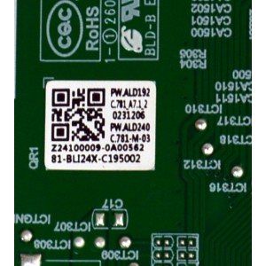 LED DRIVER ORIGINAL PARA TV PANASONIC / NUMERO DE PARTE 81-BLI24X-C19002 / PW.ALD240C.781 / Z24100009-0A00562 / PW.ALD240C.781.A7.1.2 / PW.ALD240C.781-M-03 / PANEL LVU650CSDX E1016 / DISPLAY ST6451D08-5 VER.2.2  / MODELO TV-65W95APK