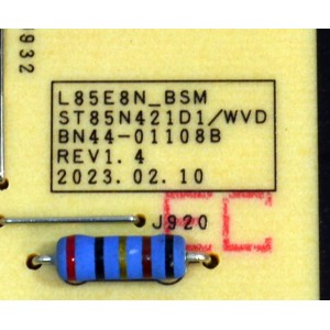 FUENTE DE PODER ORIGINAL PARA TV SAMSUNG / NUMERO DE PARTE BN44-01108B / L858N_BSM / ST85N521D1 / WVD / BN4401108B / PANEL CY-QD085FGHV1H / DISPLAY ST8461D03-1 V2.1 / MODELO QN85Q72DDFXZA / QN85Q72DDFXZA CA01