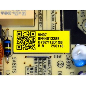 FUENTE DE PODER ORIGINAL PARA TV SAMSUNG / NUMERO DE PARTE BN44-01338E / L65S7A_FVD / BN4401338E / PANEL CY-BF065HGHV8H / DISPLAY ST6451D06-9 V2.1 / MODELO UN65U8000FBXZA / UN65U8000FBXZA CB01