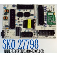FUENTE DE PODER ORIGINAL PARA TV HISENSE / NUMERO DE PARTE 352942 / RSAG7.820.12993/ROH / CQC13134095636 / HDCEM1 / 12993-L / PANEL HD650H3U51-T0LN / DISPLAY T650QVN07.H / MODELO 65U75N