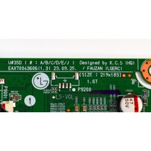 MAIN ORIGINAL PARA TV LG 4K UHD HDR SMART TV / NUMERO DE PARTE EBT67900902 / EAX70043606 / EAX70043606(1.3) / 67900902 / PANEL NC650TQG-VCKHA / DISPLAY ST6451D06-2 VER.2.1  / MODELO 65UT8000AUA / 65UT8000AUA.BUSCLKR