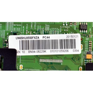 MAIN ORIGINAL PARA TV SAMSUNG 4K UHD HDR SMART TV / NUMERO DE PARTE BN94-08229K / BN41-02257B / BN41-02257 / BN9408229K / BN97-08855N / PANEL CY-KH065FSNV2H / DISPLAY V650DK2-QS1 REV.J2 / BOARD V650DK2-XLLQS1 / MODELO UN65HU8550FXZA / UN65HU8550FXZA QS04
