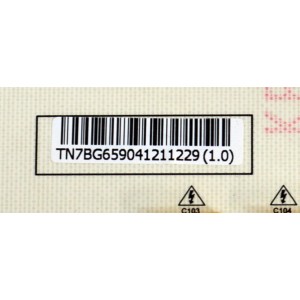 FUENTE DE PODER ORIGINAL PARA TV LG / NUMERO DE PARTE EAY65904121 / LGP65ME-22SP / 65904121 / PANEL NC650QQB-ABLH1 / DISPLAY HV650QUB-E9E / BOARD HV650QUB_XPCB_R1/S2 / 47-6002907 / HV650QUB_XPCB_L1/S3 / 47-6002905 / MODELO 65QNED85AQA /65QNED85AQA.BUSGLJR