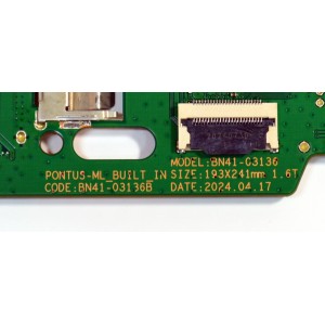 MAIN ORIGINAL PARA TV SAMSUNG 4K UHD HDR SMART TV / NUMERO DE PARTE BN94-18372Q / BN41-03136B / BN41-03136 / BN9418372Q / PANEL CY-QD085FGHV1H / DISPLAY ST8461D03-1 V2.1 / MODELO QN85Q72DDFXZA / QN85Q72DDFXZA CA04