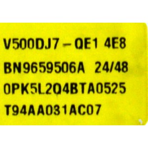 MAIN ORIGINAL PARA TV SAMSUNG 4K UHD HDR SMART TV / NUMERO DE PARTE BN96-61261K / BN41-03350A / BN41-03350 / KANT_SU2E_FU8 / BN9661261K / PANEL CY-BF050HGNV3H / DISPLAY V500DJ7-QE1 / BN96-59506A / MODELO UN50U8000FBXZA / UN50U8000FBXZA DB01