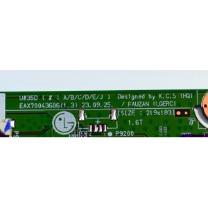 MAIN ORIGINAL PARA TV LG 4K UHD HDR SMART TV / NUMERO DE PARTE EBU67869903 / EAX70043606 / EAX70043606(1.3) / 67869903 / PANEL NC650TQG-AAKHA / DISPLAY LC650EQC (SP)(A5) / MODELO 65UT8000AUA / 65UT8000AUA.BUSYLJM