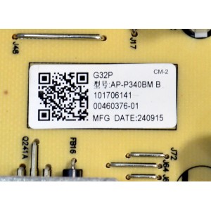 FUENTE DE PODER ORIGINAL PARA TV SONY / NUMERO DE PARTE 101706141 / AP-P340BM / 295586405 / 1-017-061-41 / PANEL YDDM065DGS11 / DISPLAY ST6451D07-6 V2.2 / MODELO XR-65X90CL / XR65X90CL