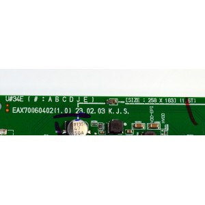 MAIN ORIGINAL PARA TV LG 4K UHD HDR SMART TV / NUMERO DE PARTE EBT67553802 / EAX70060402 / EAX70060402(1.0) / 67553802 / PANEL HC550EQG-ABKA1-2144 / DISPLAY HV550QUB-F1D / MODELO 55QNED75ARA / 55QNED75ARA.BUSFJLR