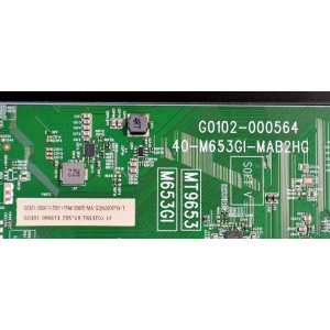 MAIN ORIGINAL PARA TV TCL 4K UHD HDR QLED / NUMERO DE PARTE G0301-000613 / G0102-000564 / 40-M653GI-MAB2HG / MT9653 / M653GI / G0301-000613-Z00 / PANEL LVU650NDJL / DISPLAY ST6451D08-6 VER.2.3 / BOARD CSU16-XR-1 / CSU16-XL-1 / CSU16-XM-2 / MODELO 65Q77K