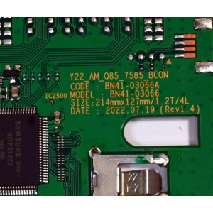 LED DRIVER ORIGINAL PARA TV SAMSUNG / NUMERO DE PARTE BN94-17797B / BN41-03066A / BN41-03066 / BN9417797B / DFVC2404 / BN41-03066A-014 / PANEL CY-TC075FLEV5H / MODELO HV750QUB-S9A / BN96-56261A / MODELO QN75QN90CAFXZA / QN75QN90CAFXZA BD02