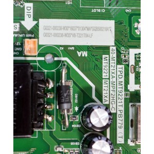 MAIN FUENTE COMBO ORIGINAL PARA TV TCL HD GOOGLE TV / NUMERO DE PARTE G0321-000238 / TPD.MT9221T.PB779 (T) / 40-MT21XA-MPF2HG-C / MT9221 / MT21XA / G0321-000238-W30 / G0321-000238-W3S / PANEL LVW320NDLL / DISPLAY PT320AT02-6 VER.1.0 / MODELO 32S21BG