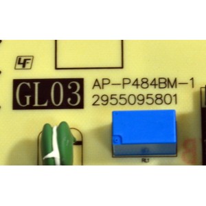 FUENTE DE PODER ORIGINAL PARA TV SONY / NUMERO DE PARTE 100442481 / AP-P484BM-1 / 2955095801 / GL03 / 00026270-00 / PANEL YLEM085CCU11 / DISPLAY T850QVN04.9 / BOARD 85T14 S1W XL / 85T14 S1X XR / 85T19 S04 XC / MODELO K-85S30C / K85S30C