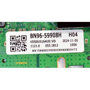 MAIN ORIGINAL PARA TV SAMSUNG 4K UHD HDR SMART TV / NUMERO DE PARTE BN96-59908H / BN41-03231A / BN41-03231 / KANT_SU2E_DU7000 / BN9659908H / PANEL CY-BD050HGHV1H / DISPLAY ST4951D01-2 V2.1 / BN96-57475A / MODELO UN50DU6900FXZA / UN50DU6900FXZA CA01