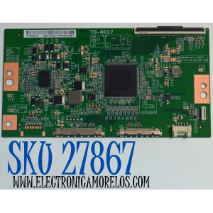 T-CON ORIGINAL PARA TV SONY / NUMERO DE PARTE 34291100F929 / TD-0017 / ST7461D04-B / 34291100F92911TTNE / PANEL YDFO075MNS11 / DISPLAY ST7461D04-B V2.2 / MODELO K-75XR50C / K75XR50C
