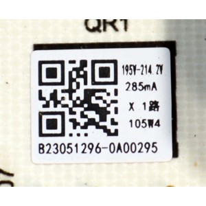 FUENTE DE PODER ORIGINAL PARA TV TCL / NUMERO DE PARTE 30102-000036 / PW.A100W2.771 / B23051296 / PANEL LVU580NDEL / DISPLAY CV580U3-L02 REV:01 / MODELO 58S470G