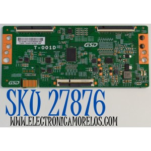 T-CON ORIGINAL PARA TV ROKU SELECT SERIES / NUMERO DE PARTE T75UHD-CVC4 / T-001D / ST7461D03-2 / ER110148011101H / DISPLAY ST7461D03-2 VER.2.3 / MODELO 75R6AX