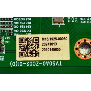 LED DRIVER ORIGINAL PARA TV ROKU SELECT SERIES / NUMERO DE PARTE 514Q50A0M16 / TV50A0-ZC02-01 (D) / M16/1925-00080 / 2010145655 / DISPLAY ST7461D03-2 VER.2.3 / MODELO 75R6AX