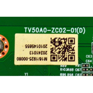 LED DRIVER ORIGINAL PARA TV ROKU SELECT SERIES / NUMERO DE PARTE 514Q50A0M16 / TV50A0-ZC02-01 (D) / M16/1925-00080 / 2010145655 / DISPLAY ST7461D03-2 VER.2.3 / MODELO 75R6AX