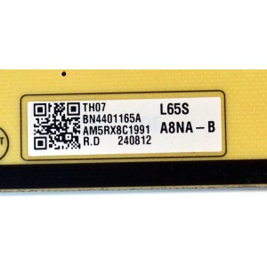 FUENTE DE PODER ORIGINAL PARA TV SAMSUNG / NUMERO DE PARTE BN44-01165A / L65SA8NA_BHS / BN4401165A / PANEL CY-TD065RMAV2H / DISPLAY T650QVN08.T / BN96-57566A / MODELO QN65QN90DDFXZA / QN65QN90DDFXZA AB01