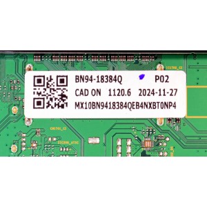 MAIN ORIGINAL PARA TV SAMSUNG 4K UHD HDR SMART TV / NUMERO DE PARTE BN94-18384Q / BN41-03215A / BN41-03215 / BN9418384Q / PANEL CY-TD085FKAV2H / DISPLAY T850QVN04.4 / BN96-58274A / MODELO QN85Q80DDFXZA