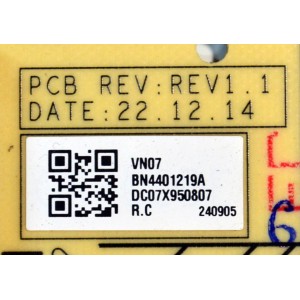 FUENTE DE PODER ORIGINAL PARA TV SAMSUNG / NUMERO DE PARTE BN44-01219A / L85S8NA_CDY / BN4401219A / PANEL CY-TD085FKAV2H / DISPLAY T850QVN04.4 / BN96-58274A / MODELO QN85Q80DDFXZA