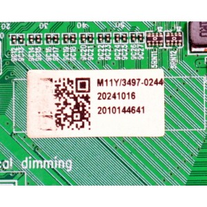 MAIN ORIGINAL PARA TV ONN ROKU 4K UHD HDR / NUMERO DE PARTE 515CT9640M11 / AMT9640-ZC01-01 / M11Y/3497-0244 / 2010144641 / DISPLAY HF500QUB-F20 / MODELO 100012585 50"
