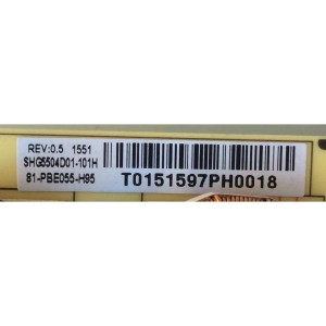 KIT DE 10 PIEZAS / FUENTE DE PODER ORIGINAL PARA TV TCL / NUMERO DE PARTE 81-PBE055-H95 / SHG5504D01-101H / SHG5504D-101H / MODELOS 55US57 / 55US5800 / 55US57TGAA / 55US5800TAAA / 55US5800TCAA / 55US5800TDAA / 55US5800TNAA
