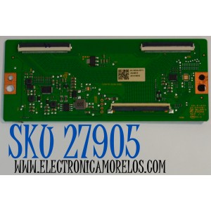 T-CON ORIGINAL PARA TV ONN / NUMERO DE PARTE 513C5570M11 / TV5570-ZC26-01 (B) / M11/9520-03771 / 2010136052 / KB-6160A / DISPLAY HV750QUB-F91 REV.2.0 / MODELO 100044717 75"