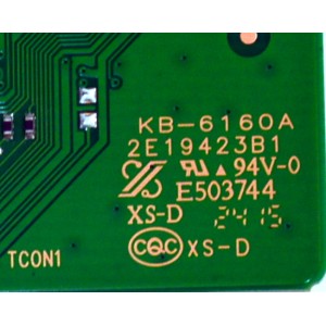 T-CON ORIGINAL PARA TV ONN / NUMERO DE PARTE 513C5570M11 / TV5570-ZC26-01 (B) / M11/9520-03771 / 2010136052 / KB-6160A / DISPLAY HV750QUB-F91 REV.2.0 / MODELO 100044717 75"