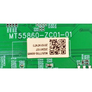 MAIN ORIGINAL PARA TV VIZIO 4K UHD HDR SMARTCAST / NUMERO DE PARTE 515C55860M25 / MT55860-ZC01-01 / M25/7700-00665 / 2010147473 / DISPLAY JR745R3HC5K / BN96-58357A / MODELO V4K75M-0810 / V4K75M-0810 LMC1W6GA