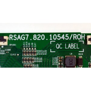 T-CON ORIGINAL PARA TV HISENSE / NUMERO DE PARTE 409738 / RSAG7.820.10545/ROH / TX24883GFZ / PANEL HD425Y1U71-T0L2\ROH / DISPLAY HV430QUB-F70 / MODELO 43R6E4