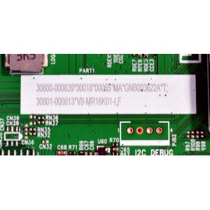 MAIN FUENTE COMBO ORIGINAL PARA TV TCL HD ROKU TV / NUMERO DE PARTE 30800-000839 / 11602-500740 / 40-MR16X3-MPB2HG / MR16X3 / 30801-000813 / V8-MR16K01-LF / PANEL LVW320NDFL / DISPLAY CV320H2-L02 REV:01 / MODELO 32S331