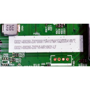 MAIN FUENTE COMBO ORIGINAL PARA TV TCL HD ROKU TV / NUMERO DE PARTE G0321-000260 / 40-MR16X1-MPC2HG / G0102-000411 / MR16X1 / G0321-000260-Z00 / G0321-000260-Z0S / V8-MR16K01-LF / PANEL LVW320NDLL / DISPLAY CV320H2-L02 REV:02 / MODELO 32S331