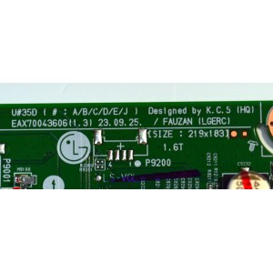 MAIN ORIGINAL PARA TV LG 4K UHD HDR SMART TV / NUMERO DE PARTE EBT67799302 / EAX70043606 / EAX70043606(1.3) / 67799302 / PANEL NC750TQG-ABKHG / DISPLAY HV750QUB-F9E / MODELO 75UT8000AUA / 75UT8000AUA.BUSFLKR