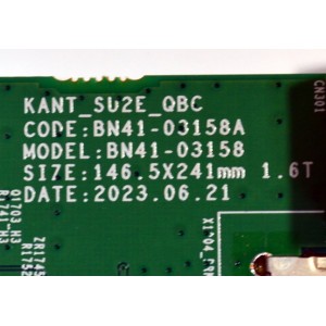 MAIN ORIGINAL PARA TV SAMSUNG / NUMERO DE PARTE BN94-18176E / BN41-03158A / BN41-03158 / BN9418176E / BN97-20769A / PANEL CY-NC065HGHVXH / DISPLAY ST6451D06-1 V2.1 / BN96-54527A / MODELO LH65QBCEBGCXGO