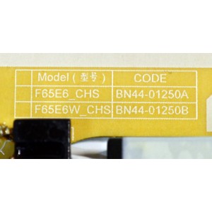 FUENTE DE PODER ORIGINAL PARA TV SAMSUNG / NUMERO DE PARTE BN44-01250A / F65E6_CHS / BN4401250A / PANEL CY-NC065HGHVXH / DISPLAY ST6451D06-1 V2.1 / BN96-54527A / MODELO LH65QBCEBGCXGO