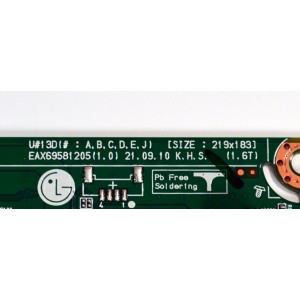 MAIN ORIGINAL PARA TV LG 4K UHD HDR SMART TV / NUMERO DE PARTE EBT66967602 / EAX69581205 / EAX69581205(1.0) / 66967602 / PANEL NC650TQG-AAKH5 / DISPLAY LC650EQC (SP)(A5) / MODELO 65UQ7070ZUE / 65UQ7070ZUE.BUSYLKR